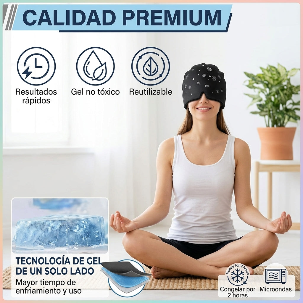 Infografía de calidad premium: resultados rápidos, gel no tóxico, reutilizable y tecnología de gel de un solo lado