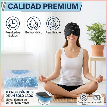 Infografía de calidad premium: resultados rápidos, gel no tóxico, reutilizable y tecnología de gel de un solo lado